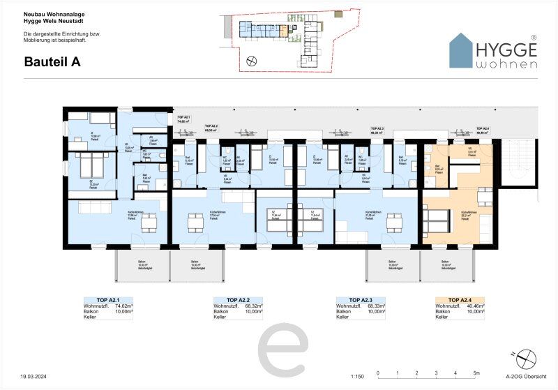 HYGGE Wohnen - 3 Zimmer Wohnung Top A2.1 mit Balkon im 2.OG - Bild 11
