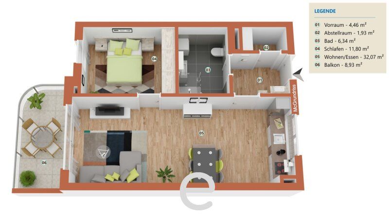 Premium Apartment inkl. Balkon und TGP in Wels - Bild 18