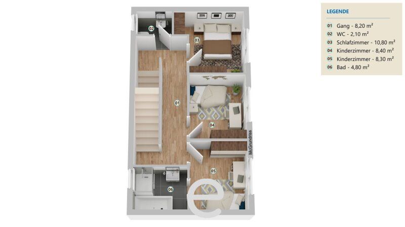Stylische Doppelhaushälfte mit Dachterrasse, Garten und Doppelcarport in Gaaden - Bild 24