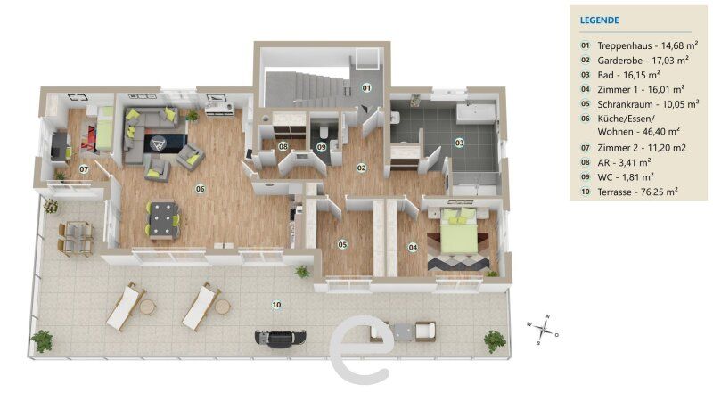 Penthouse der Extraklasse mit 76m² Dachterrassen-Oase - Bild 24
