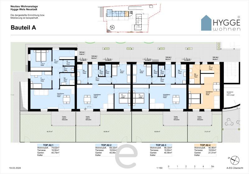 HYGGE Wohnen - Top A0.2 mit 68,32m² mit Garten und Terrasse, im EG - Bild 14