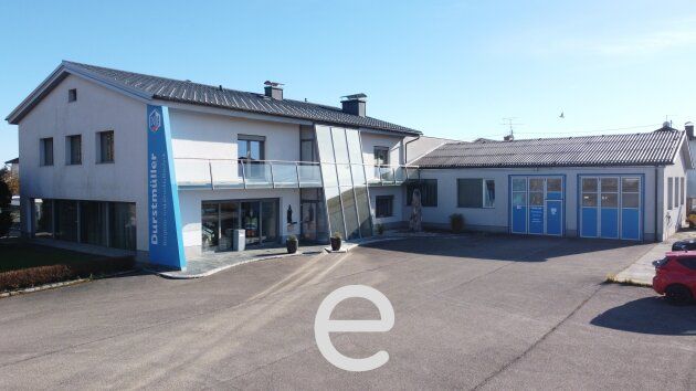 Repräsentative Gewerbeliegenschaft mit Büro, Lager, Werkstatt und Wohnraum – Toplage in Lambach
