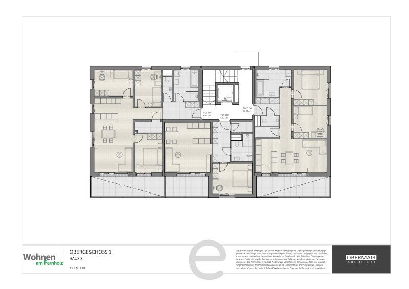 Wohnen am Farnholz - 4 Zimmer-Wohnung 1.OG/TOP 3.4 inkl. 2 TGP und großer loggia - Bild 12
